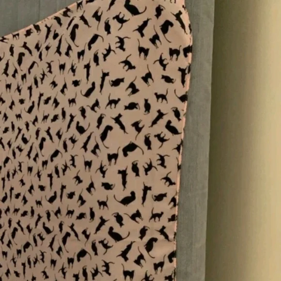 Black KITTY Cat Pattern Bandana Scarf Wrap - Picture 3 of 6